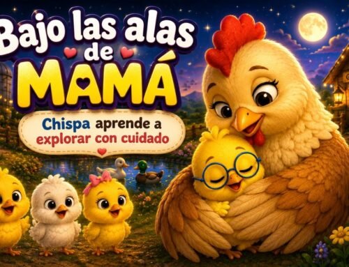 CUENTO PARA DORMIR NIÑOS DE 4 A 5 AÑOS | Bajo el ala de mamá: Chispa aprende a explorar con cuidado
