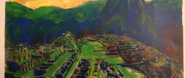 pintando a machu pichu