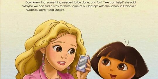 Shakira Escribe Un Libro De Cuentos Con Dora La Exploradora