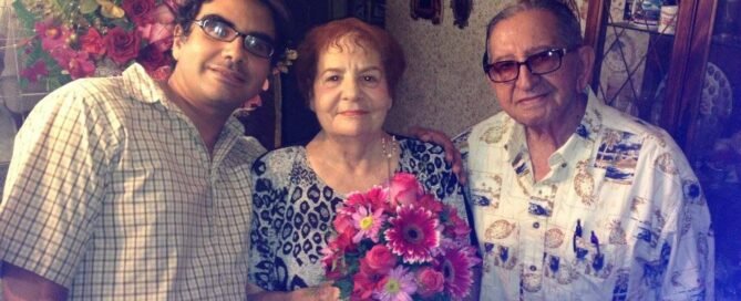 foto de esposa e hijo