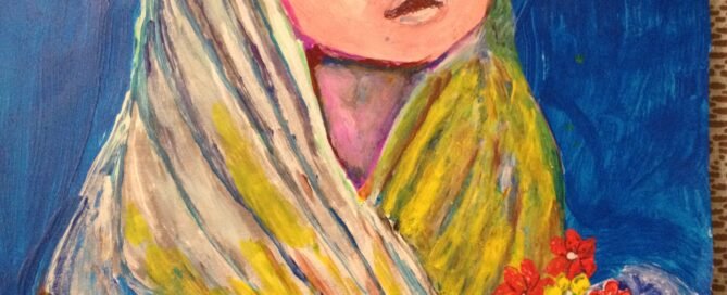 La Niña Rosada, Pintura Hecha Por Eduardo Mendez