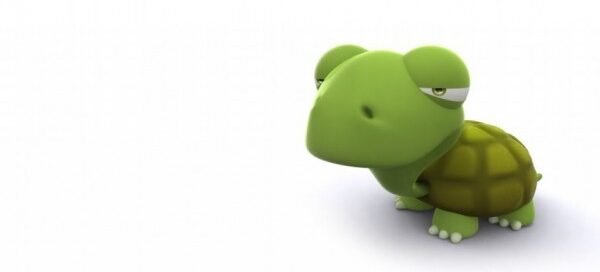 Tortuga de el cuento clásico "La Liebre y La Tortuga"